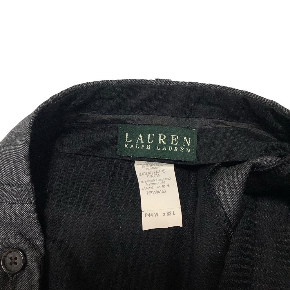 Lauren Ralph Lauren Trousers Sz 44W 32L Gray - Picture 3 of 7